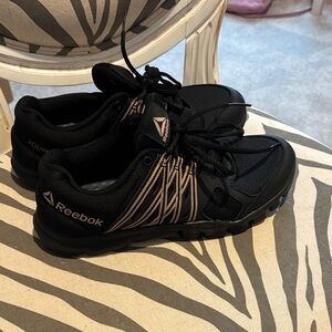 Reebok Black and Tan Athletic Sneakers